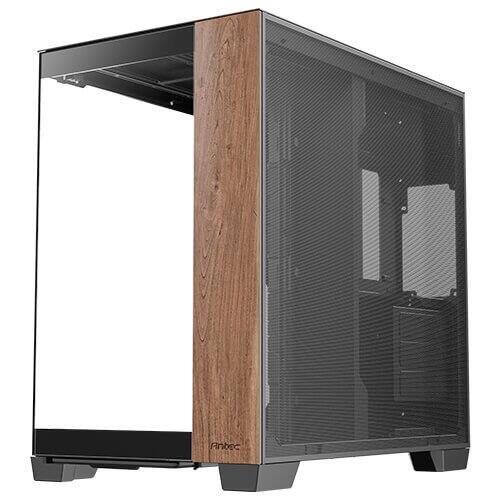 Back. Antec - Antec C8 Wood, Dual-chamber, Type-C, 360mm Radiator, Seamless TG Panels, RTX 40 compatible Full-Tower Case - Wood.