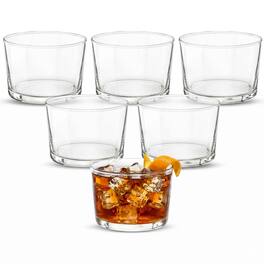 Bormioli Rocco - Bodega Mini Tumblers, Set of 6 - 7.5 Oz Tempered Glass Cups - Clear
