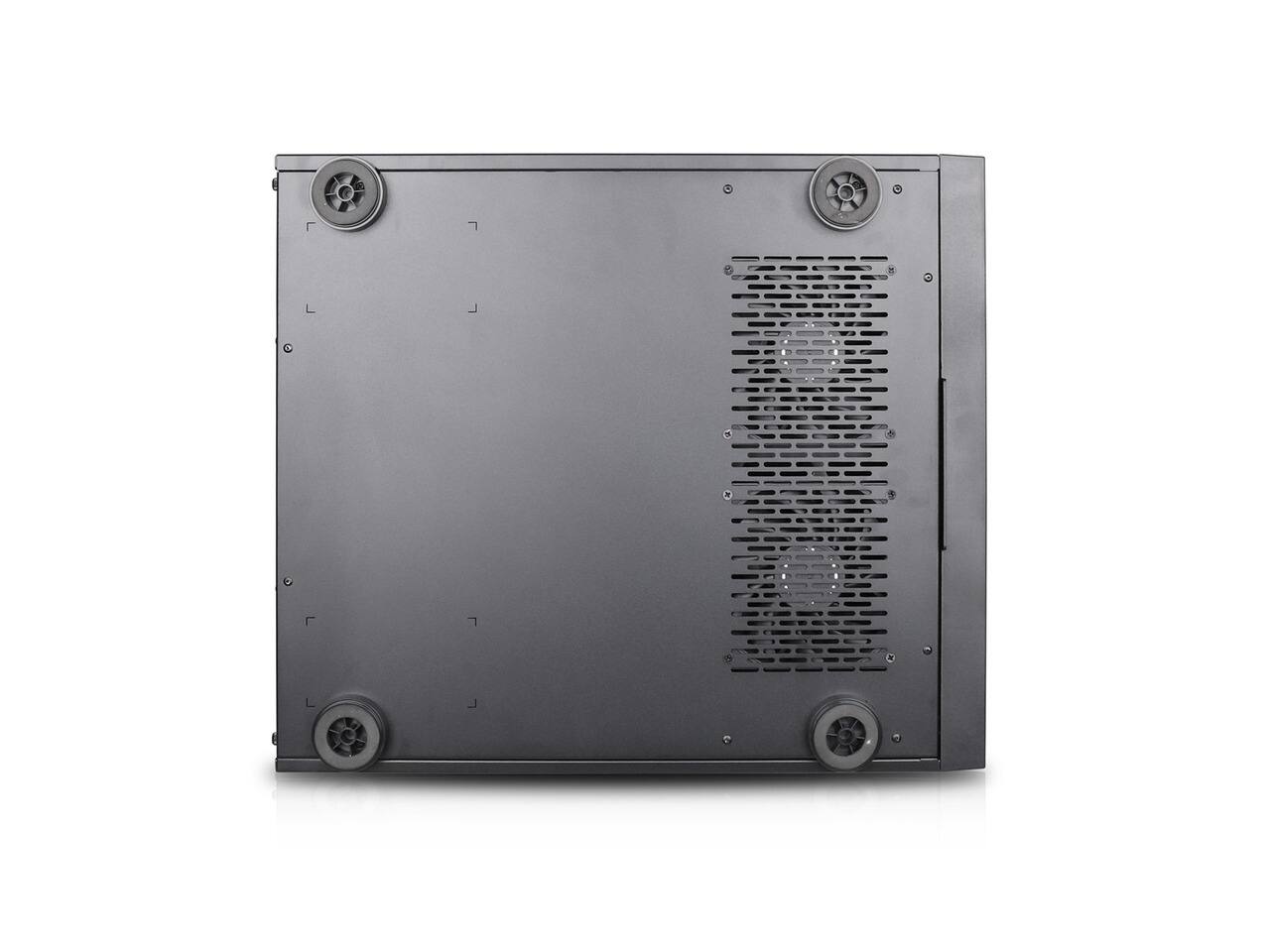 Alt View 5. Rosewill - Rosewill HEARTH NAS PRO MAX | 12x3.5" HDD, 6x2.5" SSD | E-ATX/EEB | 360mm AIO | USB 3.2 Type-C - Black.