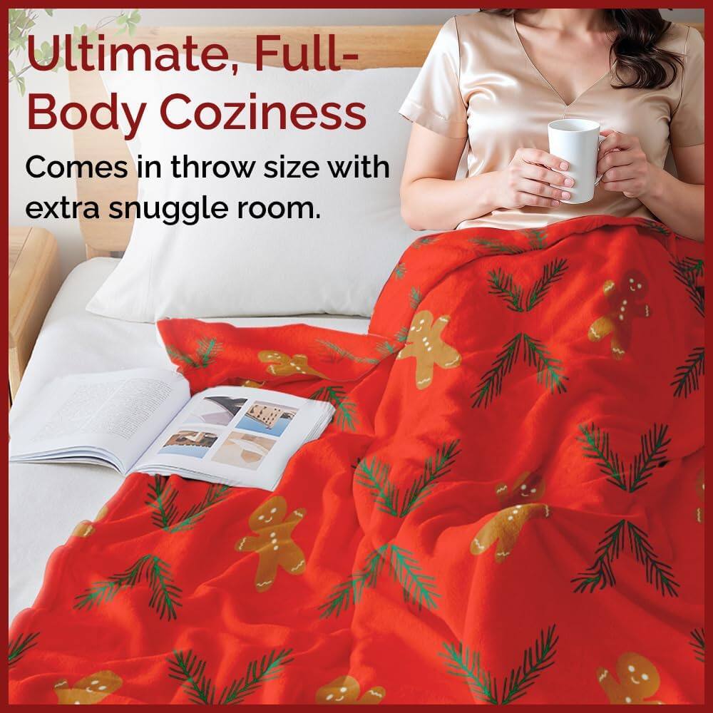 Ultimate, Full-Body Coziness  
Comes in throw size with extra snuggle room.