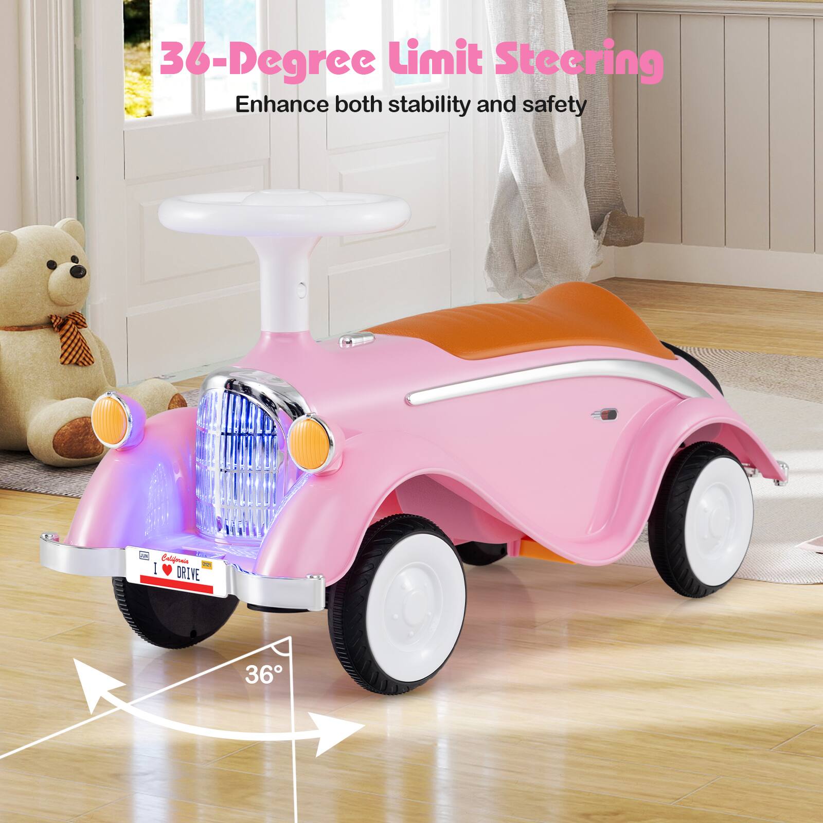 36-Degree Limit Steering  
Enhance both stability and safety