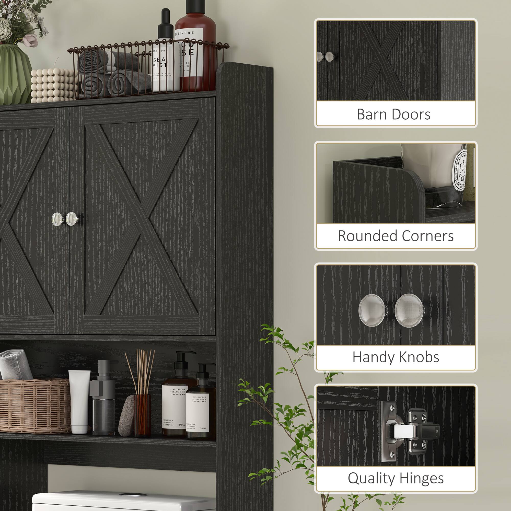 HIVORE SEA | Barn Doors | Rounded Corners | Handy Knobs | Quality Hinges
