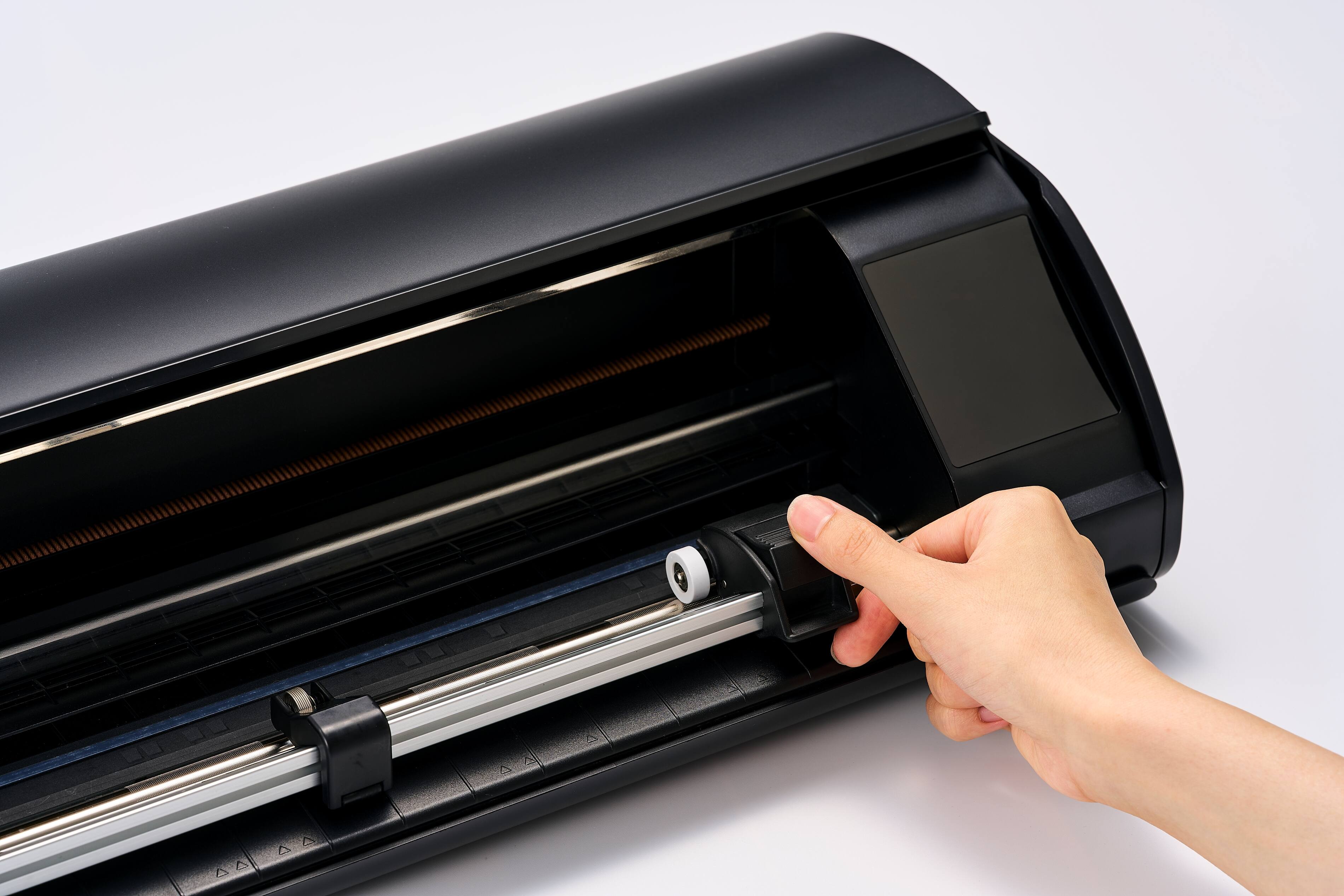 Alt View 5. Silhouette - CAMEO5α (Alpha) PLUS Cutting Machine - Matte Black.