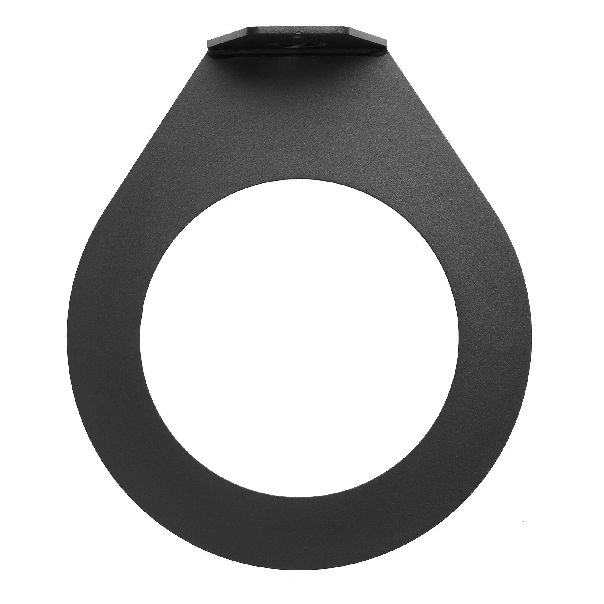 Alt View 2. Philosophy Gym - Wall Mounted Exercise Ball Holder - Medicine Ball Storage Shelf - Black.