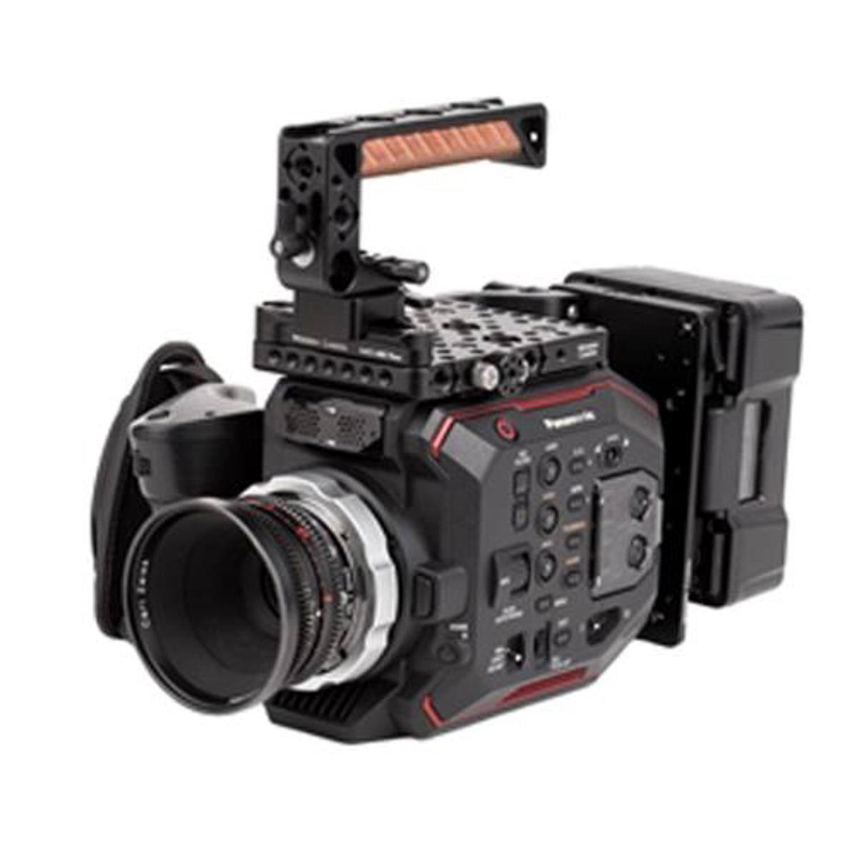 Alt View 2. Wooden Camera - Wooden Camera NATO Handle Plus V2 Kit, NATO 70mm Rail  1.67" Screw Channel.