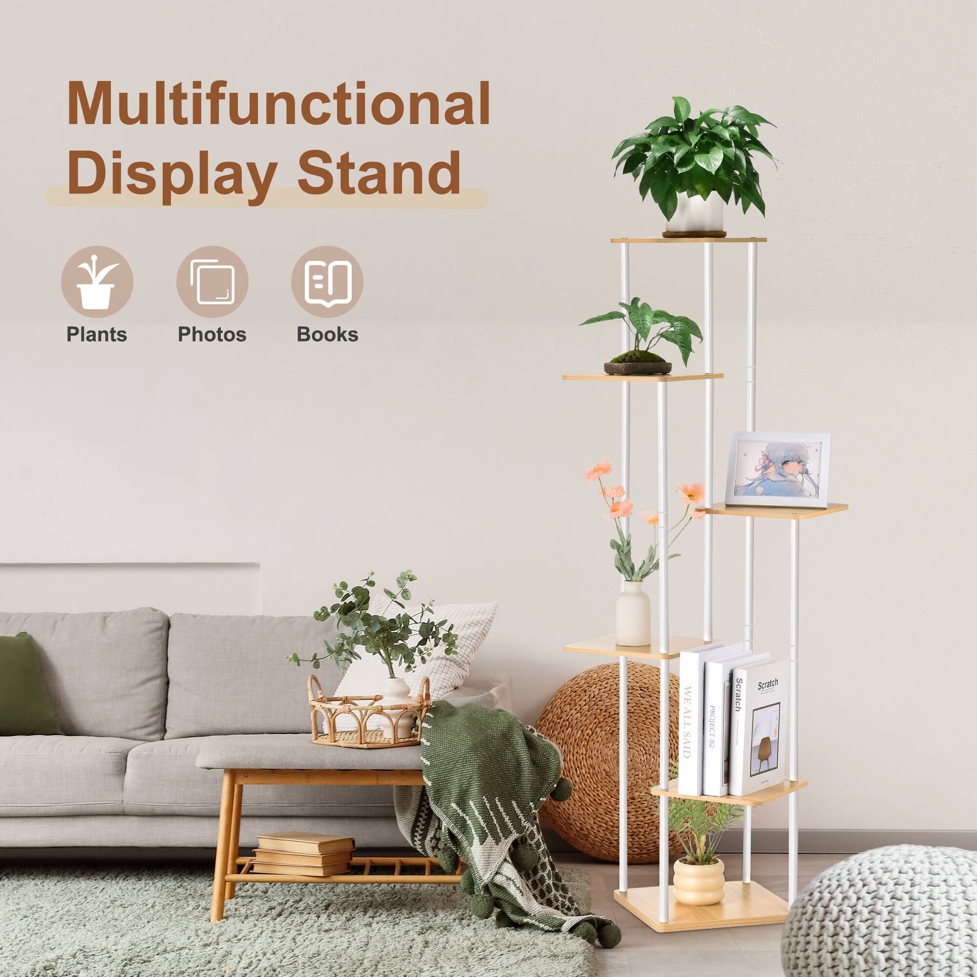 Multifunctional Display Stand

Plants  
Photos  
Books