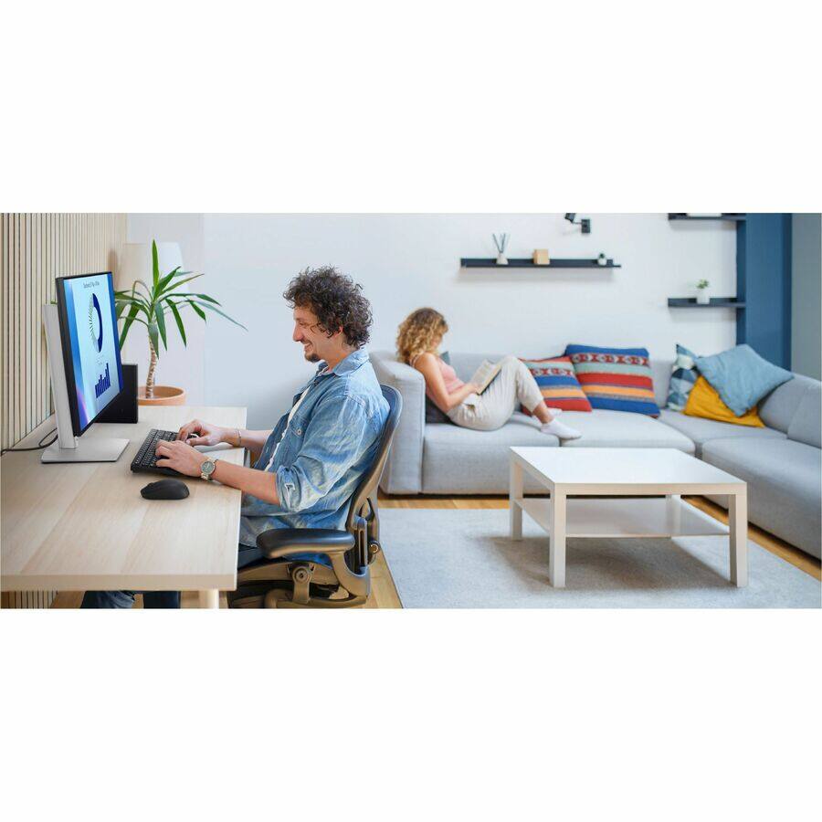 Alt View 2. Dell - Dell KM555 Keyboard & Mouse - USB Type A Plunger Wireless Bluetooth/RF 5.1 2.40 GHz Keyboard - English (US) - Black - Black.