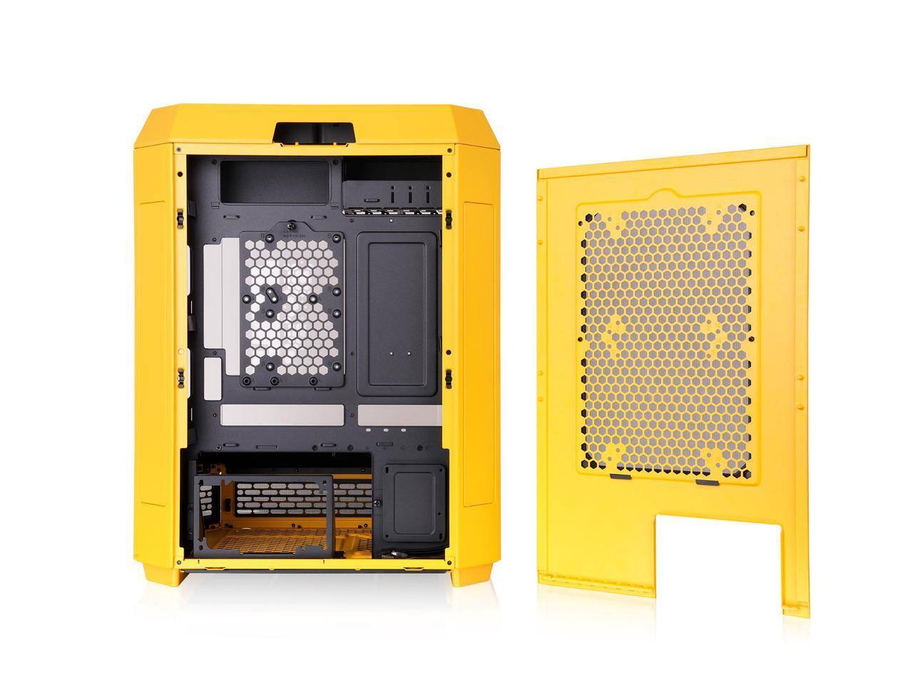 Alt View 3. Thermaltake - Thermaltake The Tower 600 Bumblebee Mid Tower Chassis CA1Z100M4WN00 - Bumblebee.