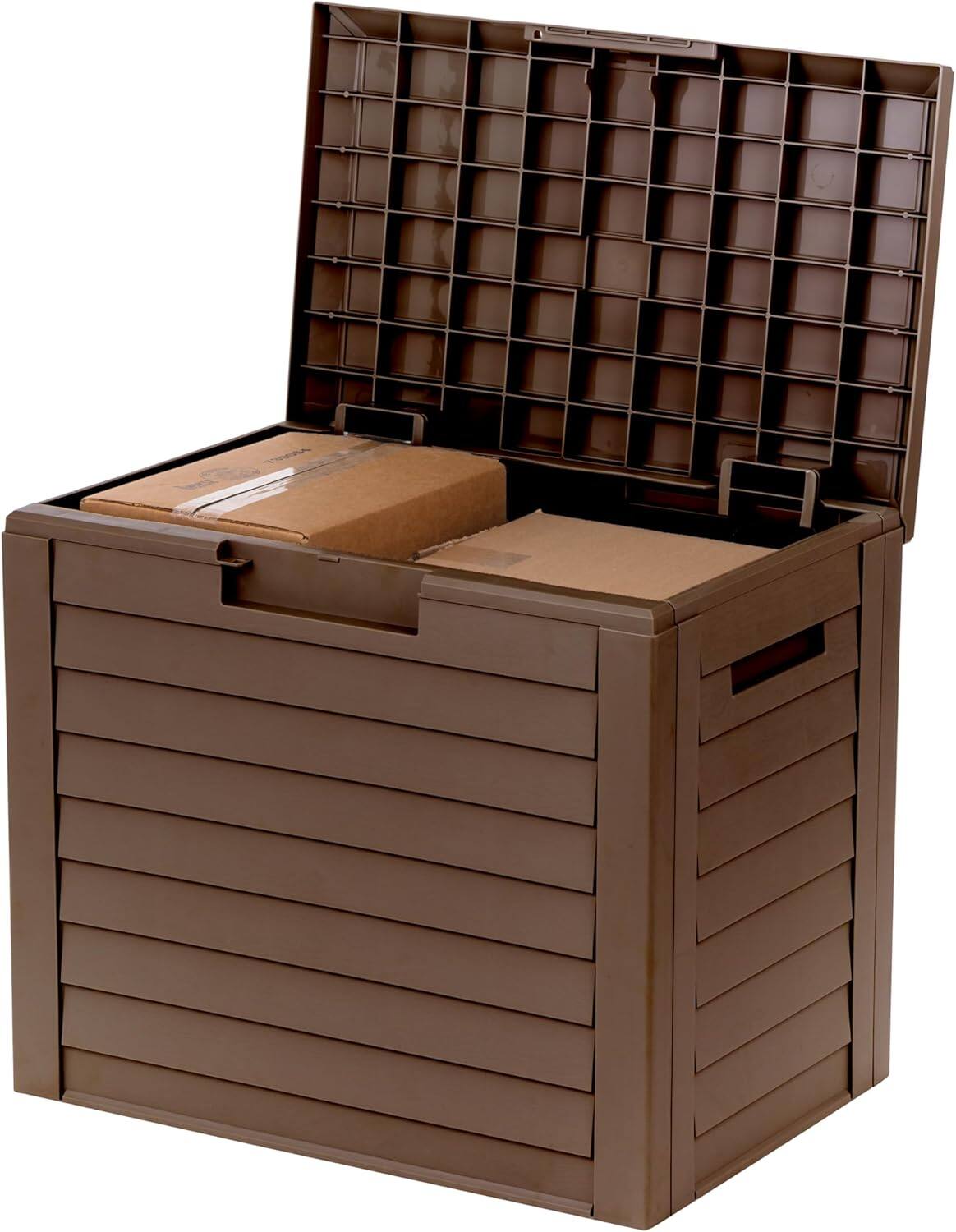 IRIS USA IRIS 35 Gal Outdoor Deck Storage Box, Lockable & UV Protected ...