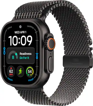 VITALS
TRAINING
WED APR 1
10:09
Readiness
8
Go For It
49MM
TITANIUM GRADE 5
62 BPM TYPICAL
54 49 57 STEADY