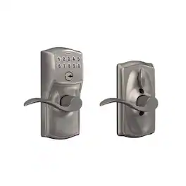 Schlage - Steel Electronic Keypad Entry Lock - Satin Nickel