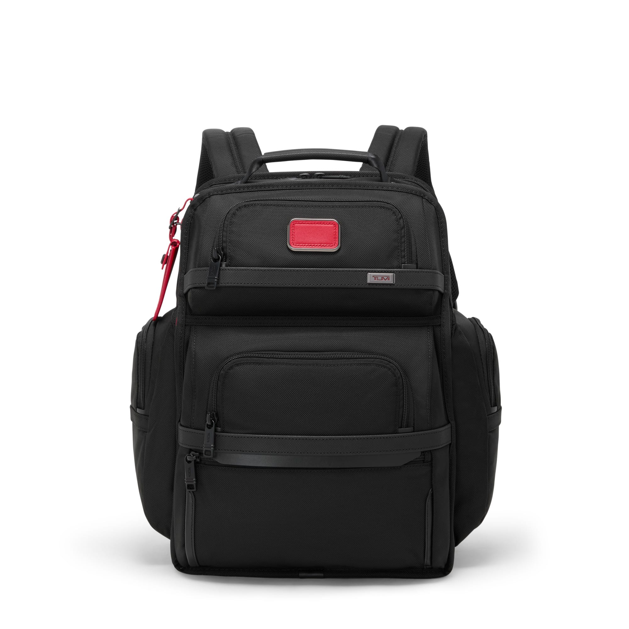 TUMI - Alpha Brief Pack - Black/Red - Front_Zoom