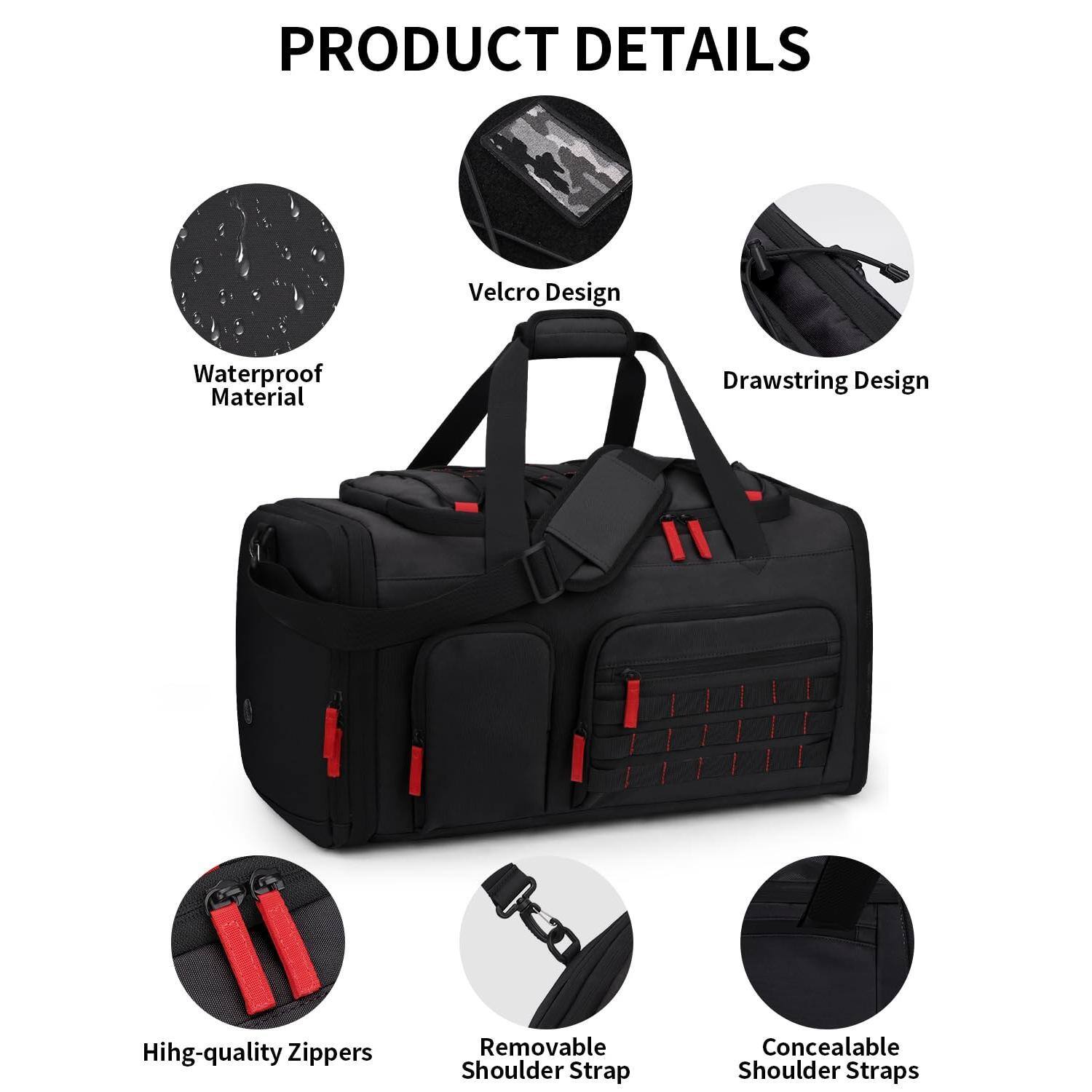 PRODUCT DETAILS

- Waterproof Material
- Velcro Design
- Drawstring Design
- High-quality Zippers
- Removable Shoulder Strap
- Concealable Shoulder Straps