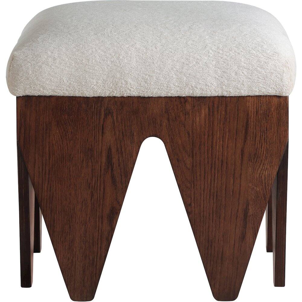 Alt View 2. Meridian Furniture - Altair Beige Velour Fur Fabric Bench - Beige.