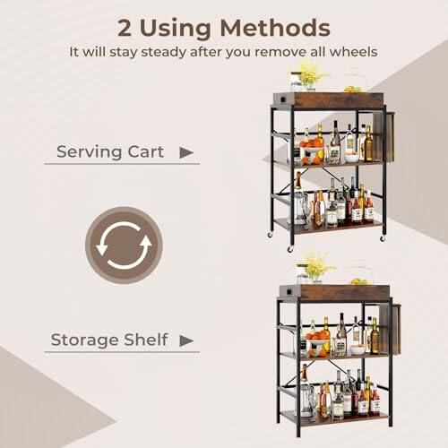 2 Using Methods

It will stay steady after you remove all wheels

Serving Cart

Storage Shelf