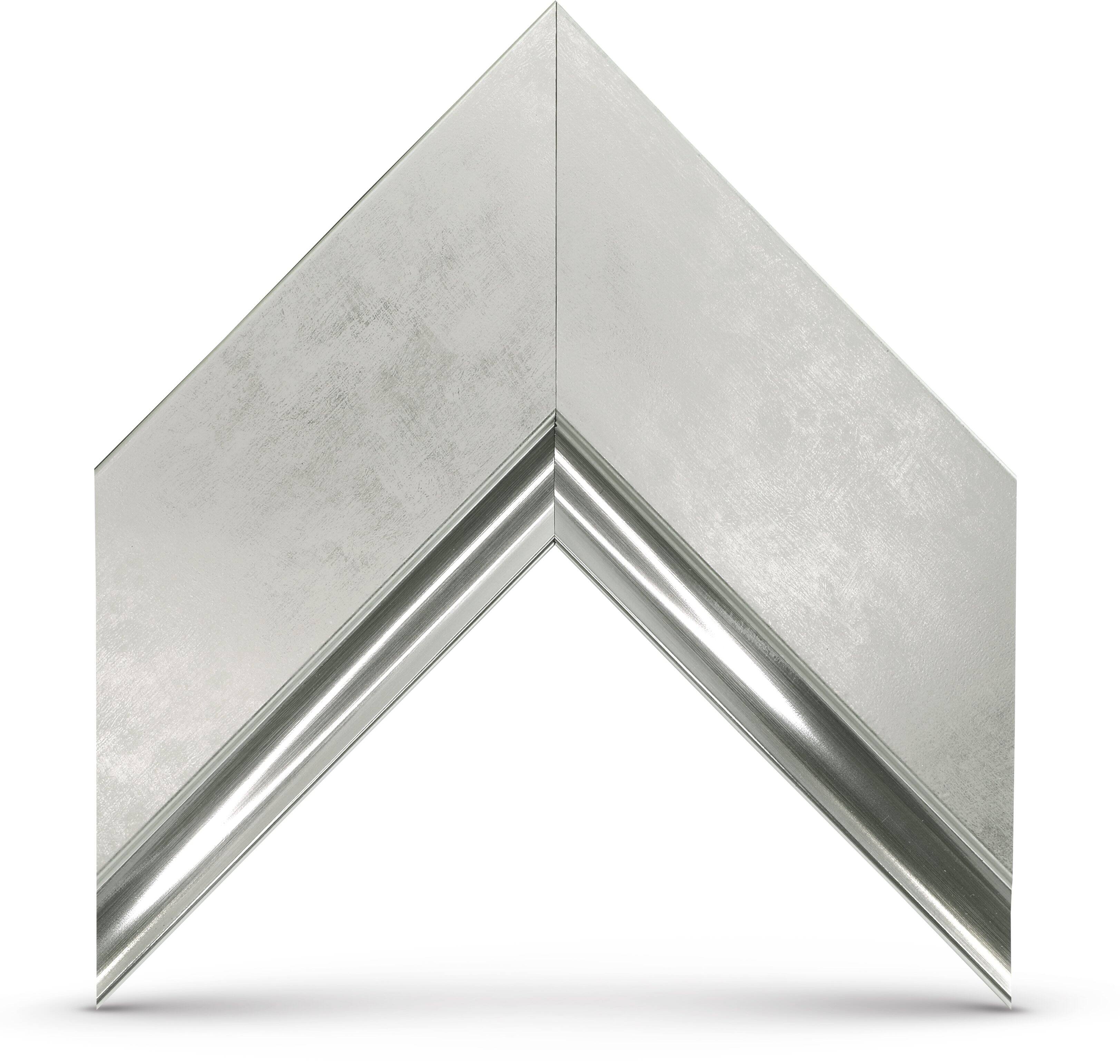 Alt View 11. Deco TV Frames - Premiere Bezel for Samsung the Frame TV - 75" - Contemporary Silver.