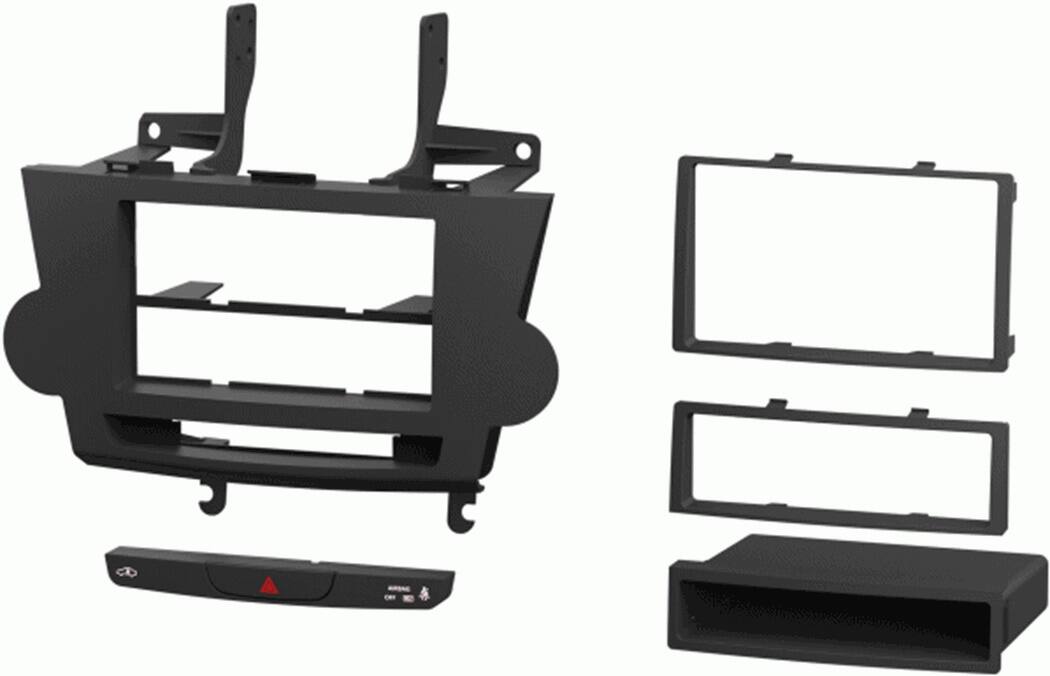 Left. Metra - Dash Kit for 2008-2012 Toyota Highlander (with NAV) Vehicles - Black.