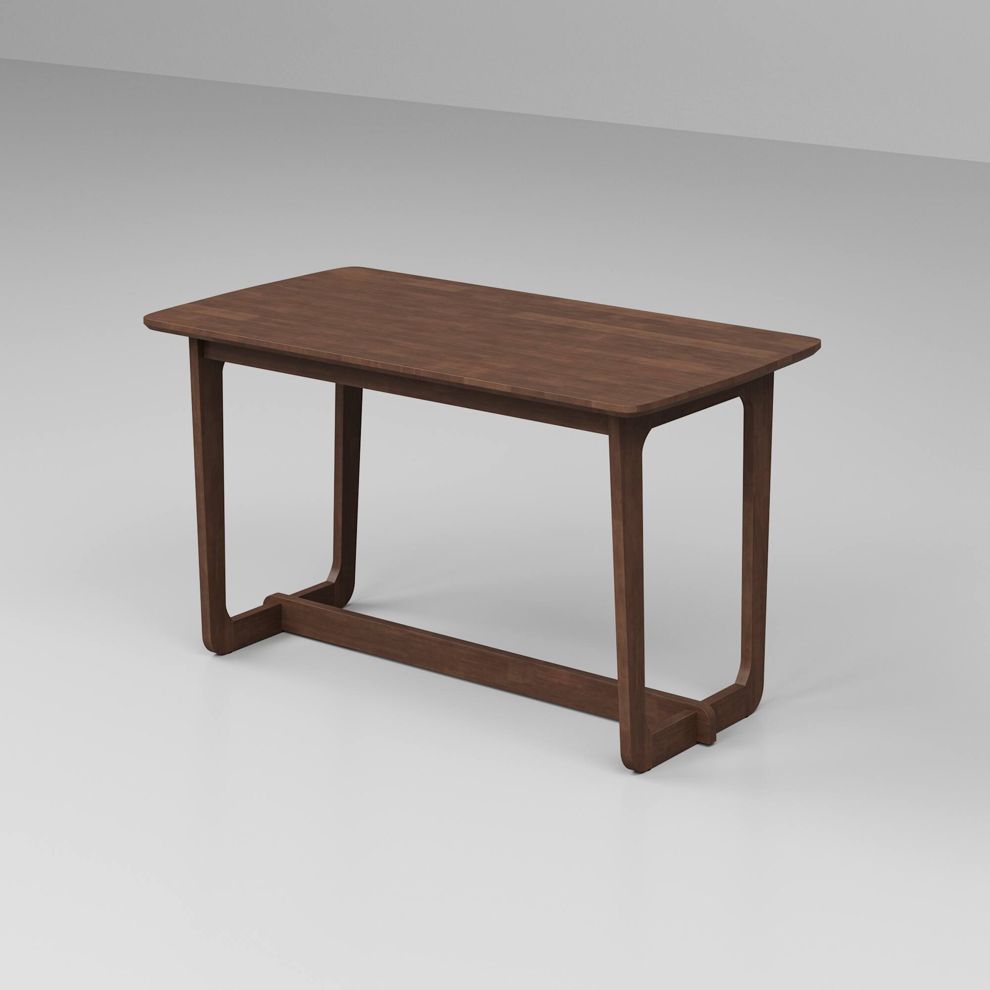 Alt View 5. Famapy - Solid Wood Writing Desk, Rubberwood Computer Desk with Wide Desktop and Safe Round Corners, Study Table for Home Office - Brown.