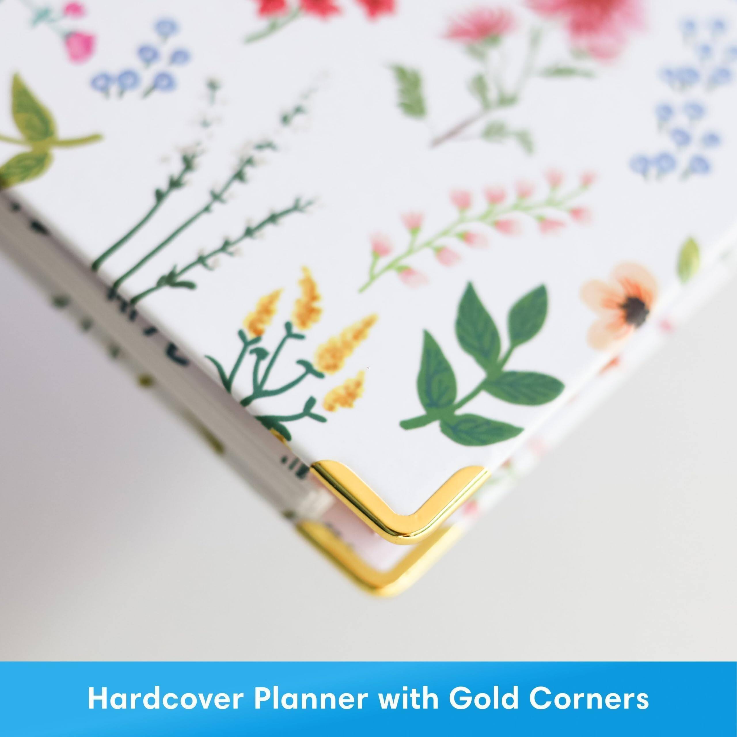 Hardcover Planner with Gold Corners