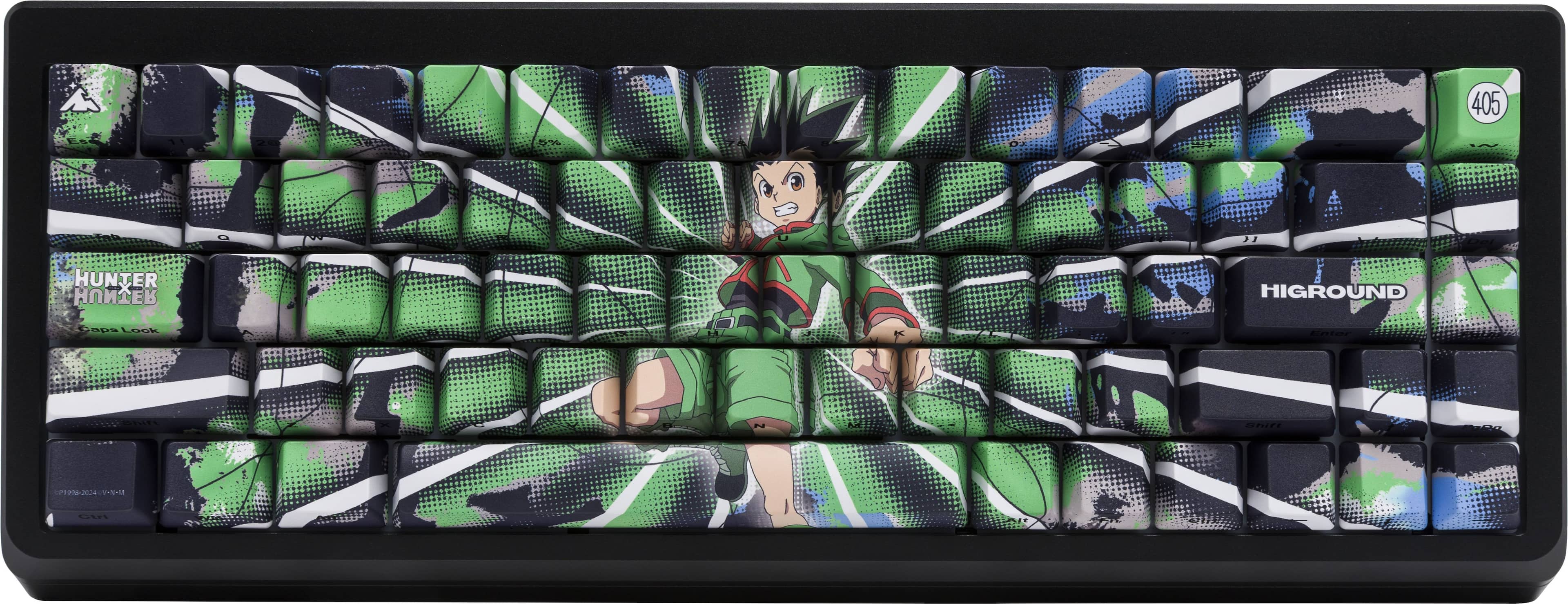 Higround - Hunter x Hunter Summit 2.0 65 65% Wired Mechanical Pre-Lubed TTC Venus Linear Switch w/ CNC Aluminum Frame - Gon - Front_Zoom