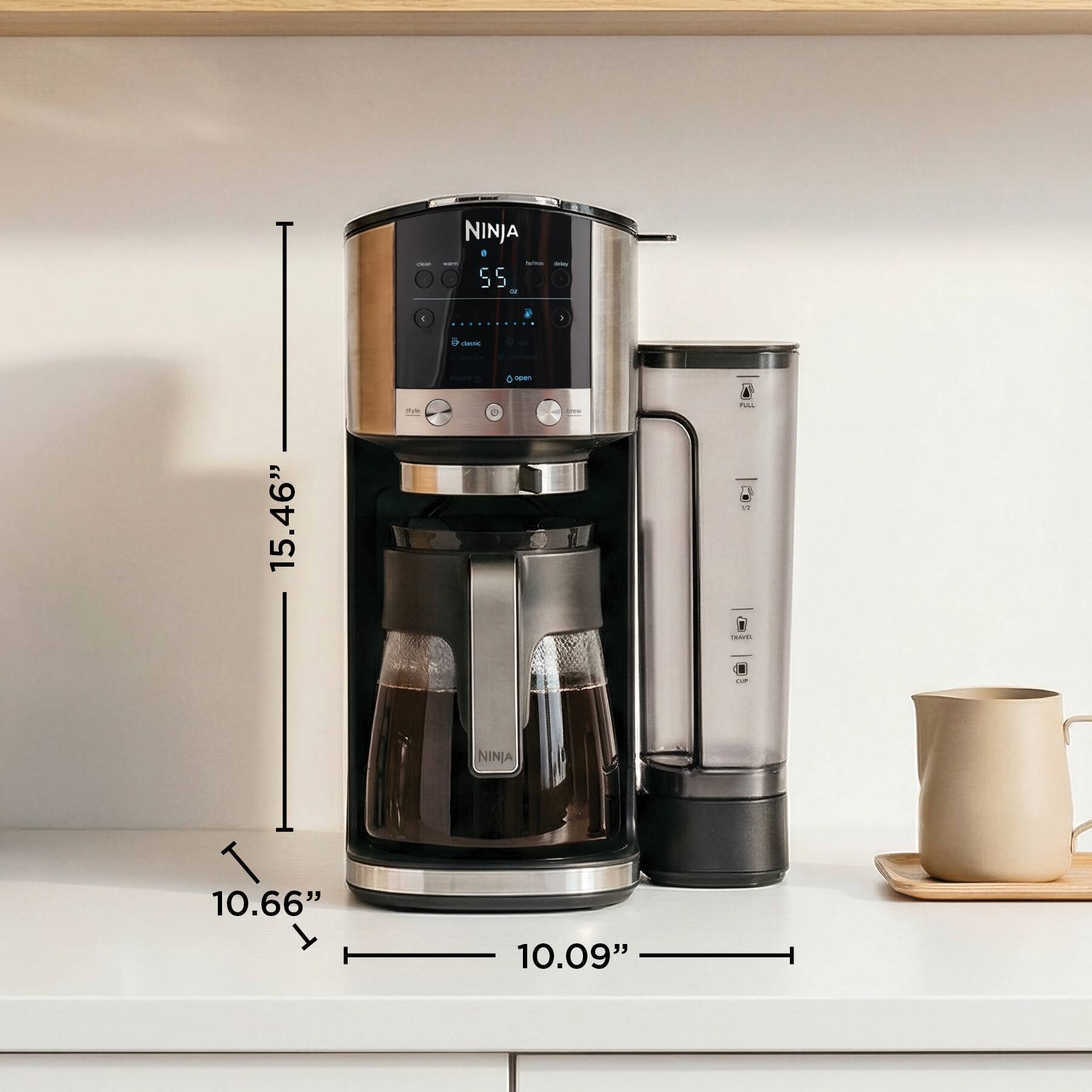 NINJA - S5  
Height: 15.46"  
Width: 10.66"  
Depth: 10.09"