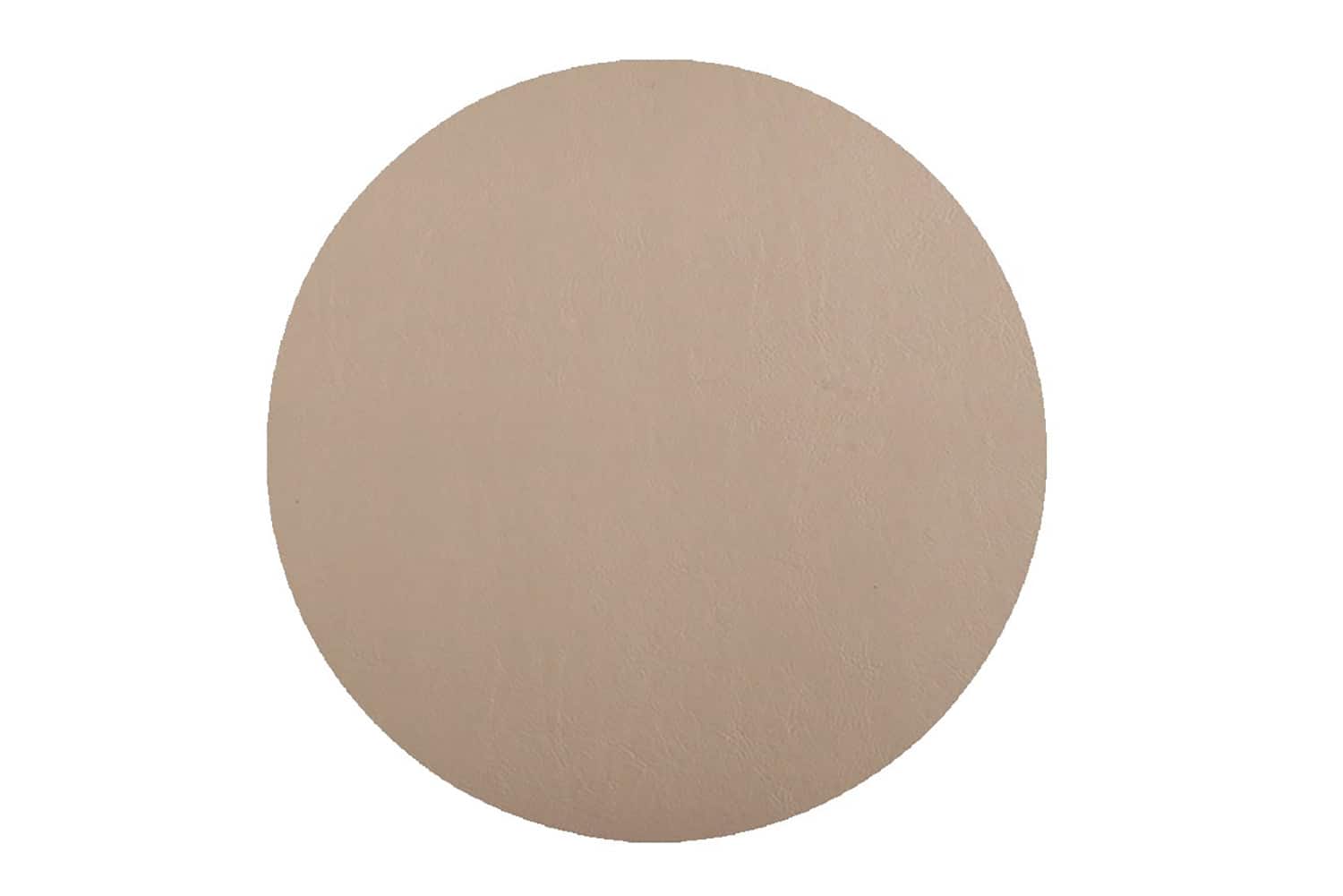 Frieling - Davanti by Mattola Placemats Set of 6, Round 15 Inch Indoor Outdoor Table Placemats - Taupe
