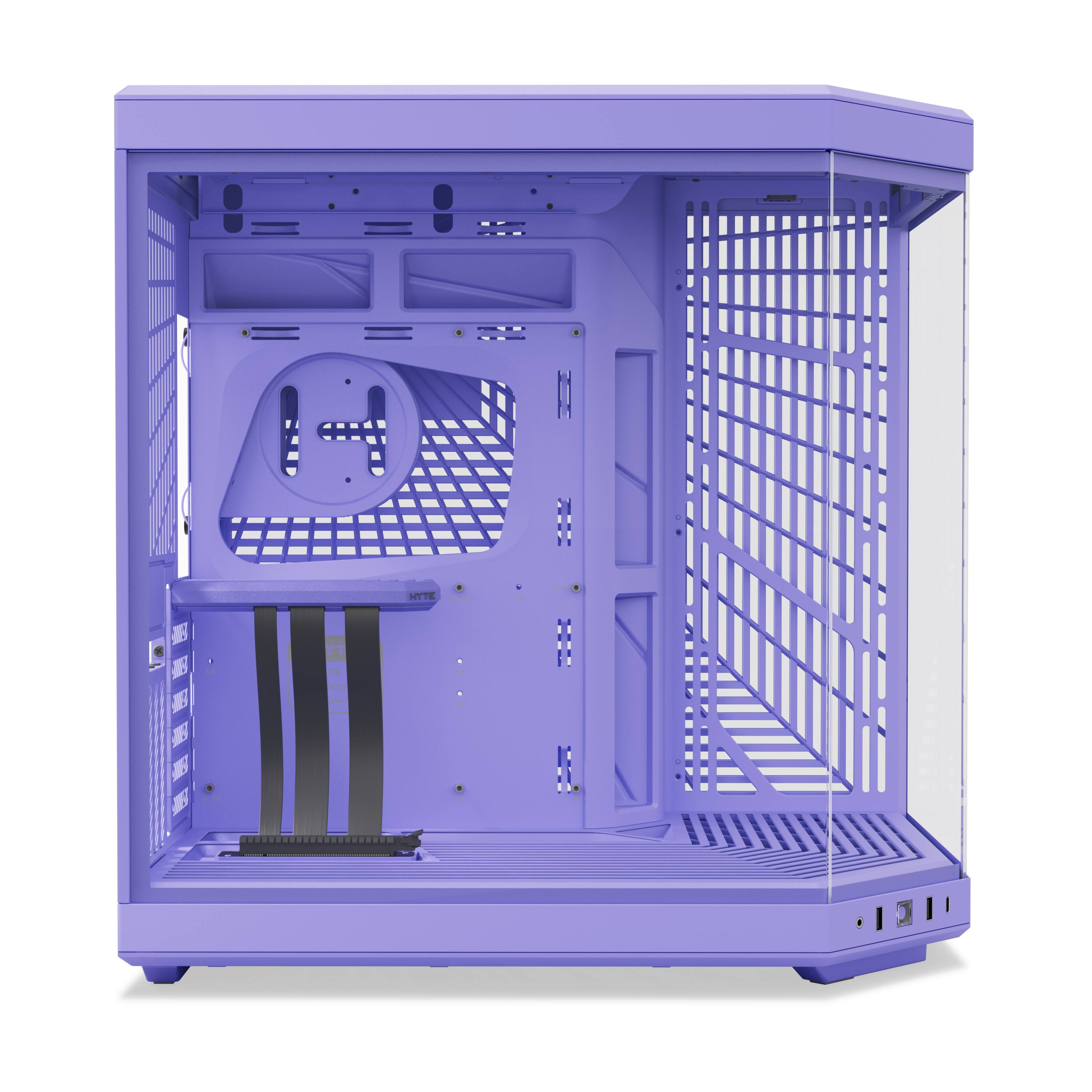 Alt View 12. HYTE - Y70 Mid-Tower ATX Gaming PC Desktop Case with Riser Cable - Taro Milk.