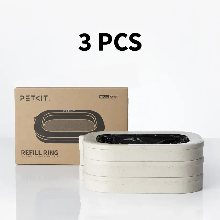 3 PCS PETCIT. - MODEL P99034 PETCIT REFILL RING TRASH SACS OS PETKIT PURG60T ULTRA.