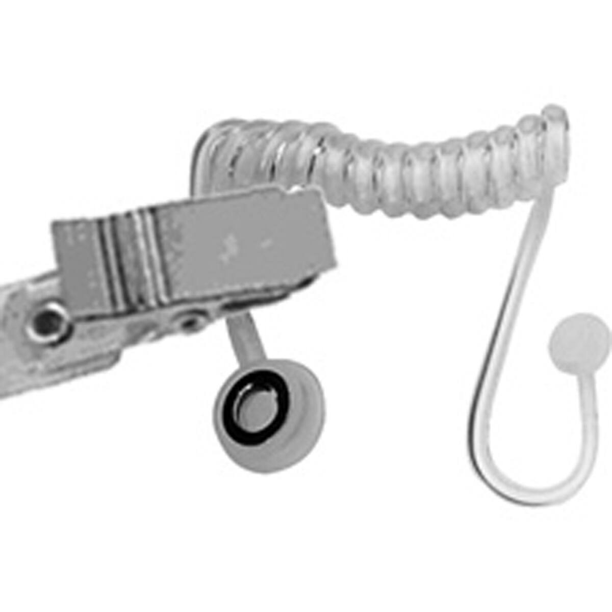 Front. Telex - Telex ET-2 Coiled Acoustic Eartube with Clothing Clip for Earmold/Eartip.