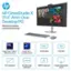 The text on the image is already grouped and correctly written. It reads:

"hp HP OmniStudio X 31.5" All-in-One Desktop PC Best for creative and technical use - A intel CORE ULTRA 7 intel ARC GRAPHIES RAM SSD M Intel Core Ultra 7 258V processor TM Intel Arc Graphics 140V 32 GB RAM 1 1TB SSD UHD 4K 31.5" diagonal 4K Ultra High Definition 5MP IR webcam Height adjustable stand"