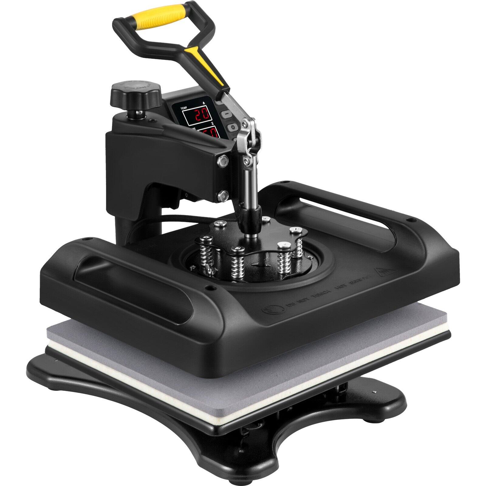 Alt View 8. Glintex - 12"x15" 8-in-1 Heat Press Combo, ETL Certified, 360° Swing-Away Sublimation for T-Shirts, Hats, Mugs & Plates.