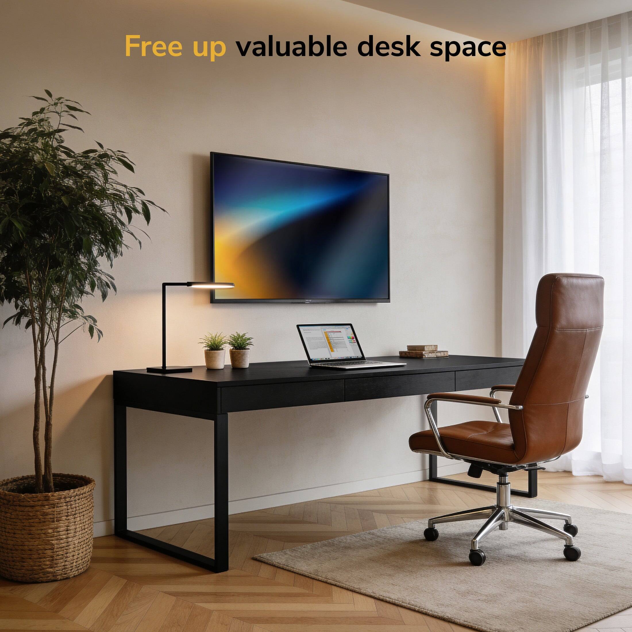 Free up valuable desk space