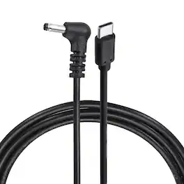 Unique Bargains - USB C to DC Power Cable, 15V 3A 45W 3.5x1.35mm, PD Trigger for Laptop, Monitor, Security Camera - Black