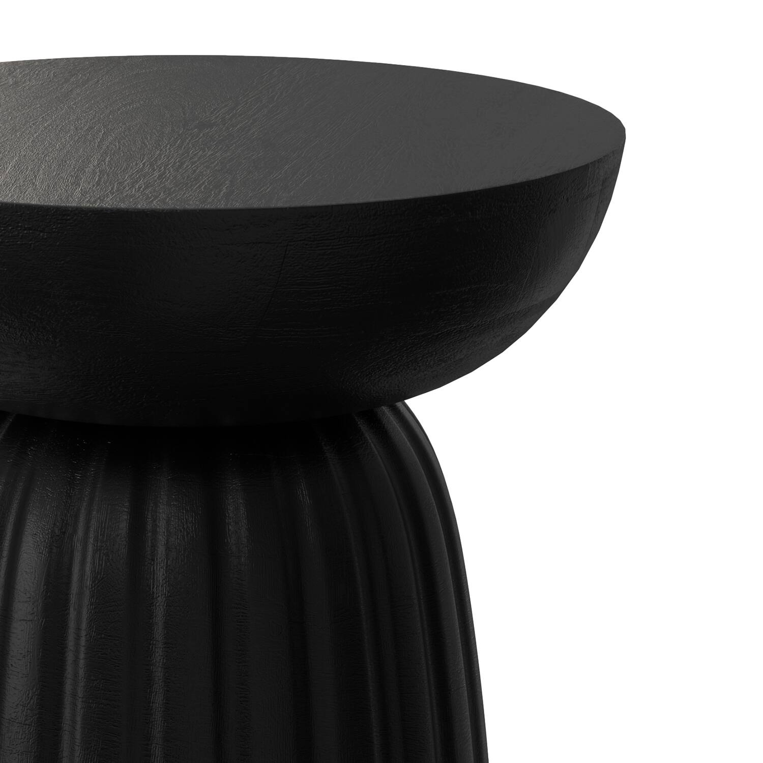 Alt View 6. Simpli Home - Boyd 13 inch Stripe Accent Table - Black.