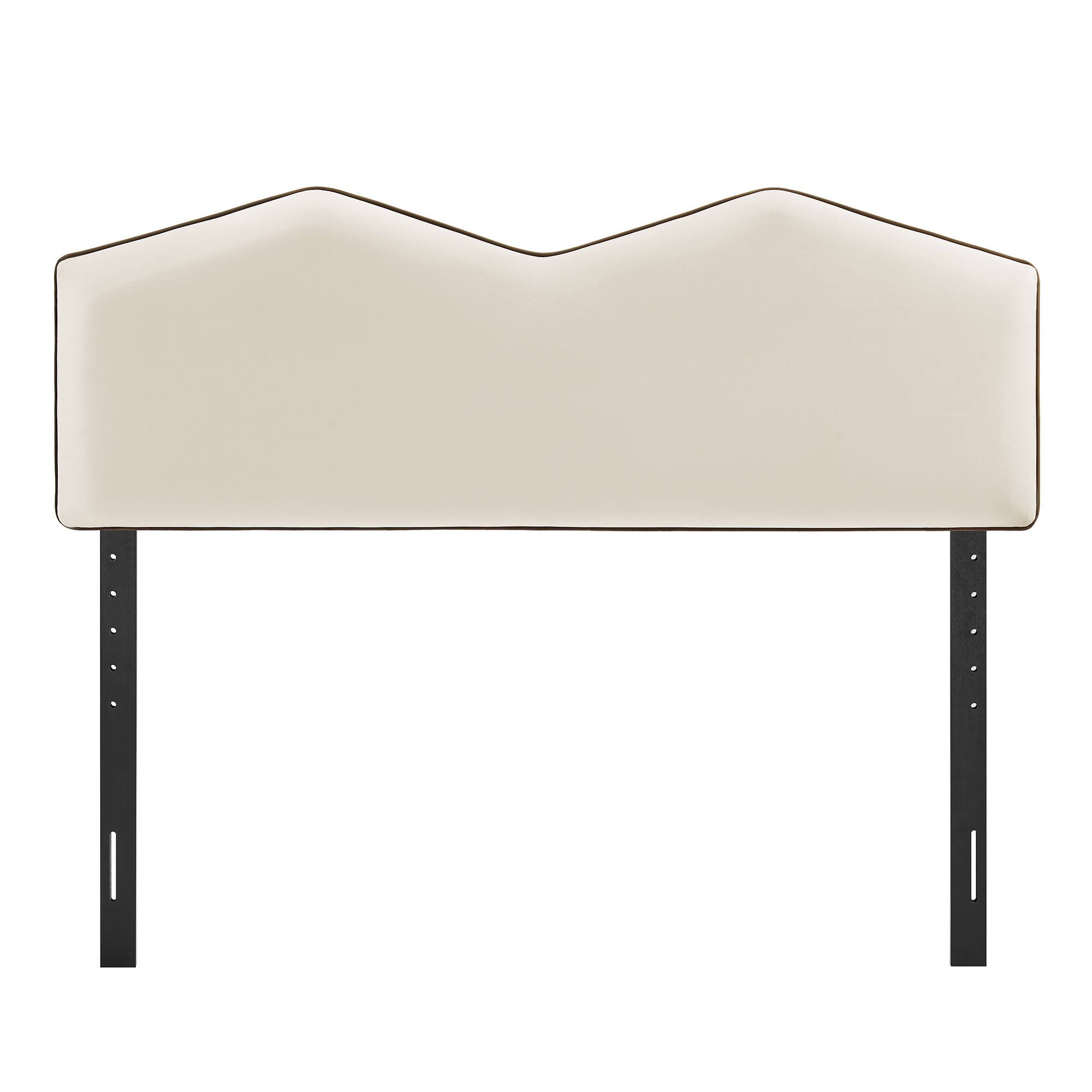 Alt View 2. Modway - Cosette Performance Velvet Queen Size Headboard by Modway - Alabaster.