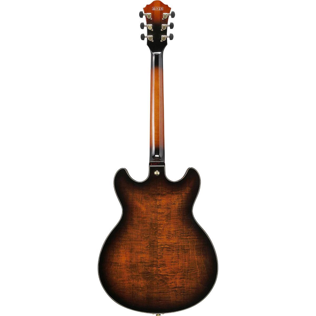 Alt View 1. Ibanez - Ibanez Artstar Series ASH300 Hollow Electric Guitar, Tobacco Brown.