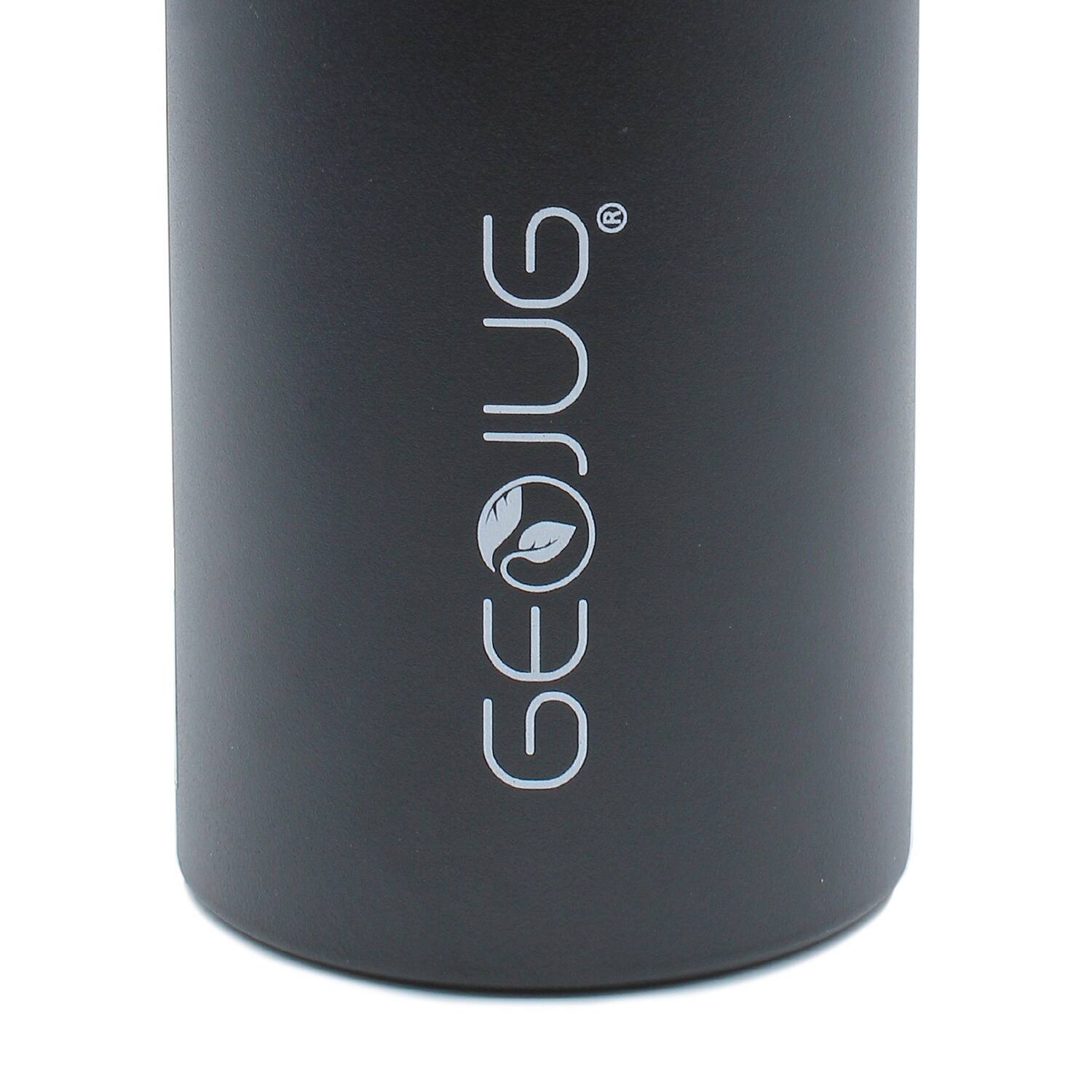 Alt View 2. Brentwood - Stainless Steel Vacuum-Insulated Water Bottle 0.9 L - Black/Silver.
