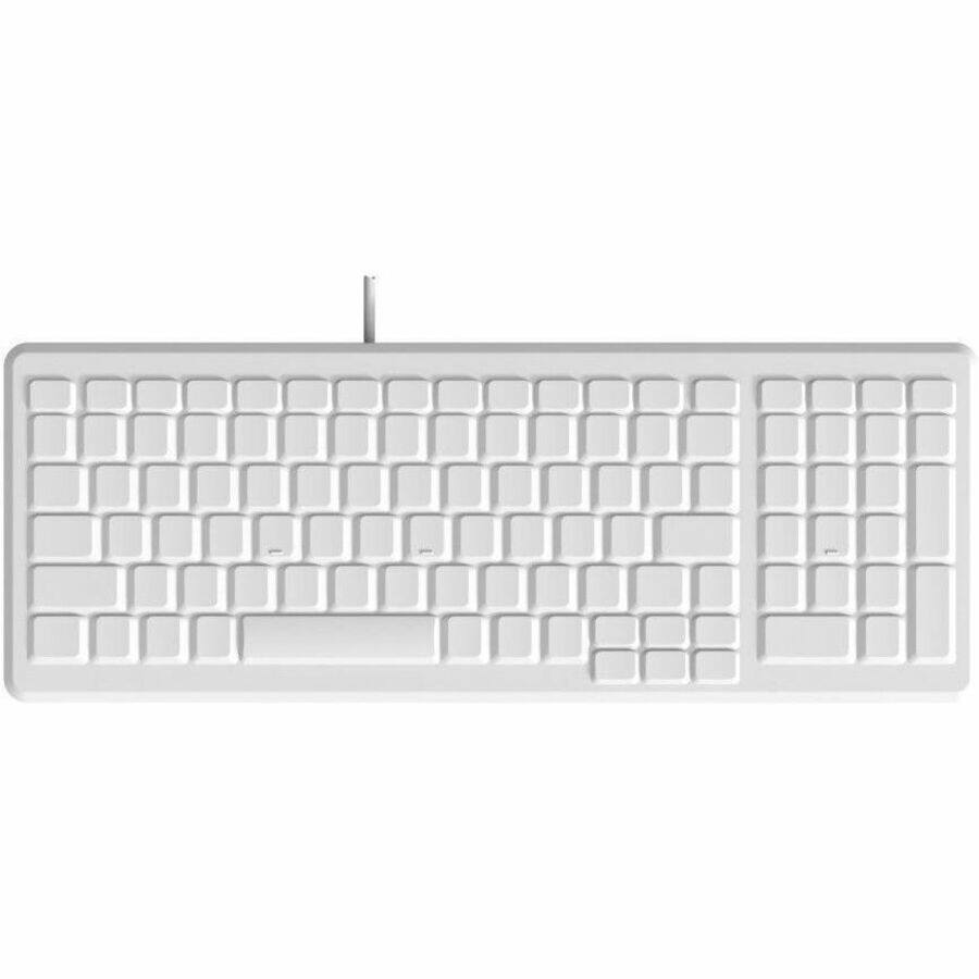 Alt View 3. TG3 Electronics - TG3 CK103S: Sealed, Washable Keyboard - Cable Connectivity - Compact - USB Interface - 103 Key(s) - Silicone Rubber - White.