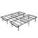 Front. Costway - Costway Queen/ King Folding Metal Platform Bed Frame 13 Inch Mattress Foundation 660 LBS - Black.