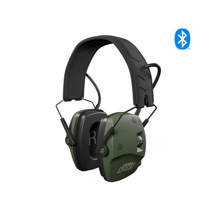 ISOtunes - DEFY Slim BT Electronic Earmuffs with Bluetooth, 21 NRR, OD Green