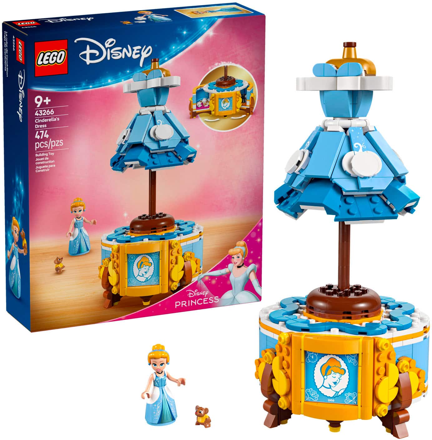 LEGO - Disney Princess Cinderella’s Dress Toy 43266 - Front_Zoom