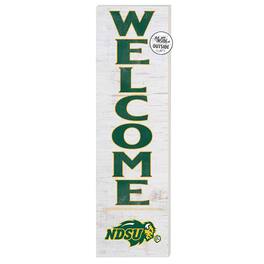 Jardine - NDSU Bison 10'' x 35'' Indoor/Outdoor Welcome Sign - White
