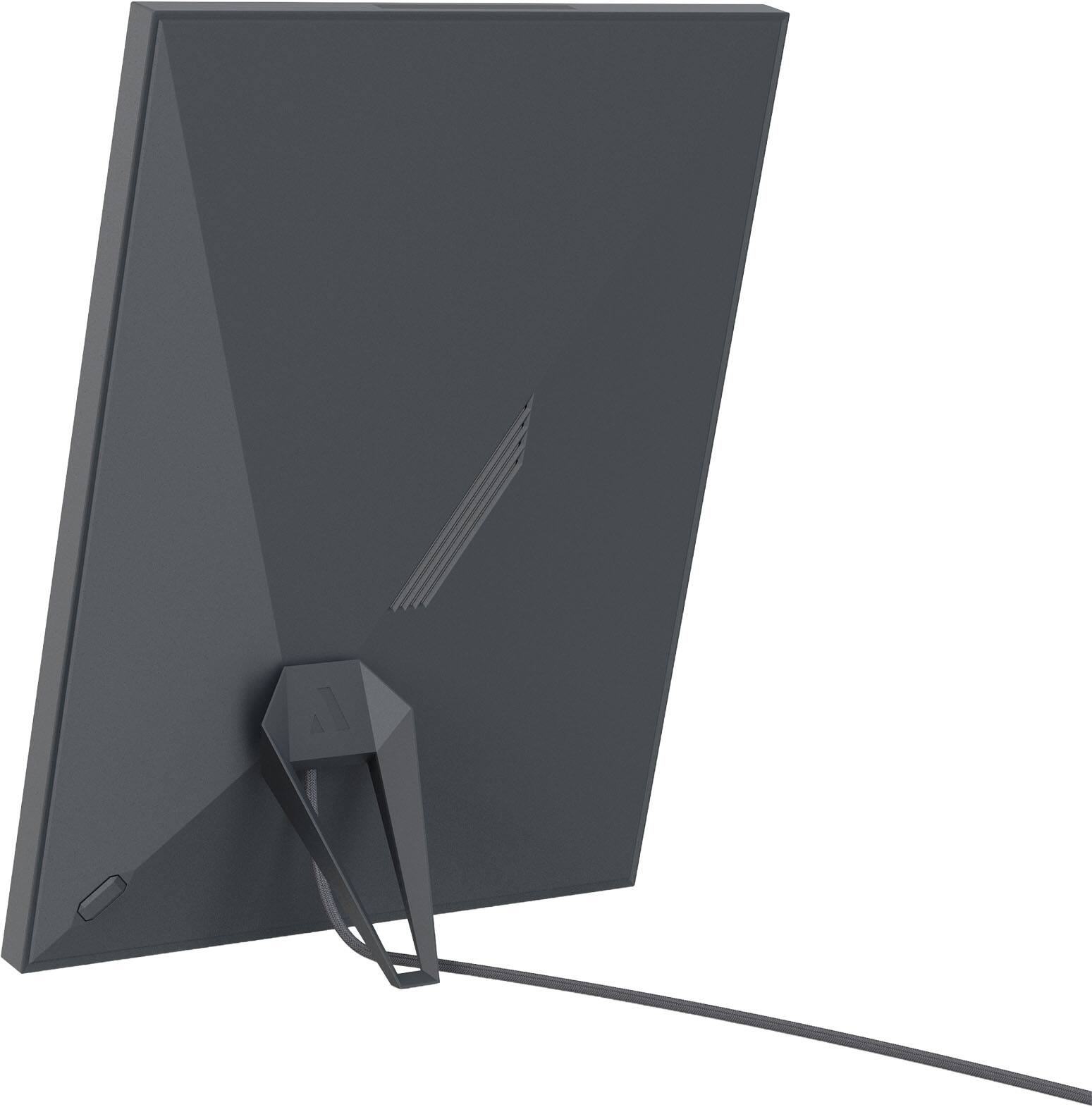 Back. Aura Home - Aura Aspen 12" Digital Wifi Photo Frame- Carbon with Paper Mat - Carbon (Dark).