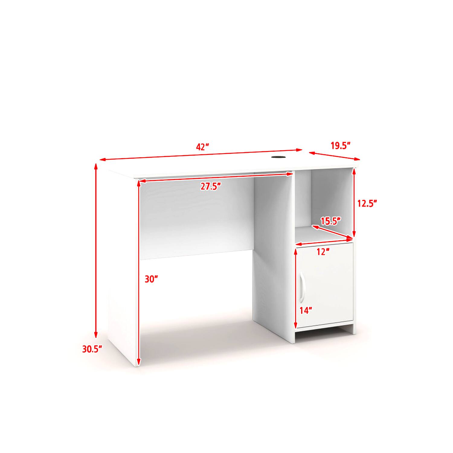 42" 19.5" 27.5" 12.5" 15.5" 12" 30" 14" 30.5"