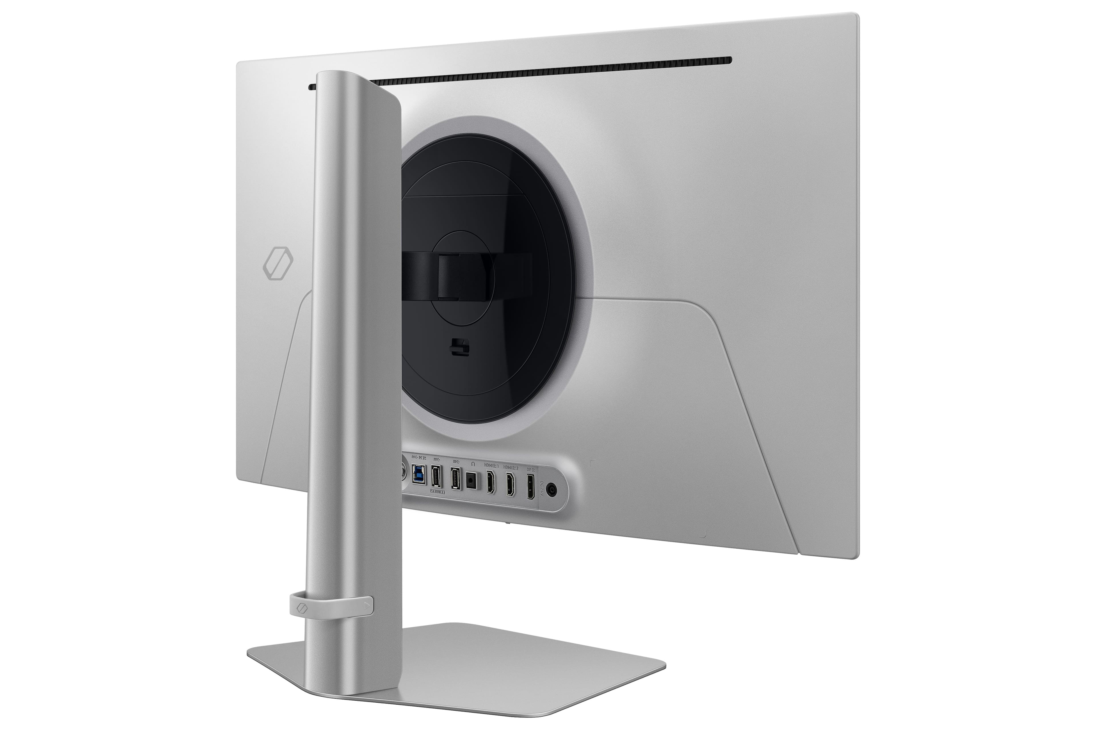 Alt View 17. Samsung - 27" Odyssey OLED G6 (G61S) QHD 240Hz 0.03ms FreeSync Premium Pro and G-Sync Compatible Gaming Monitor with HDR - Silver Metal with Slim Design.