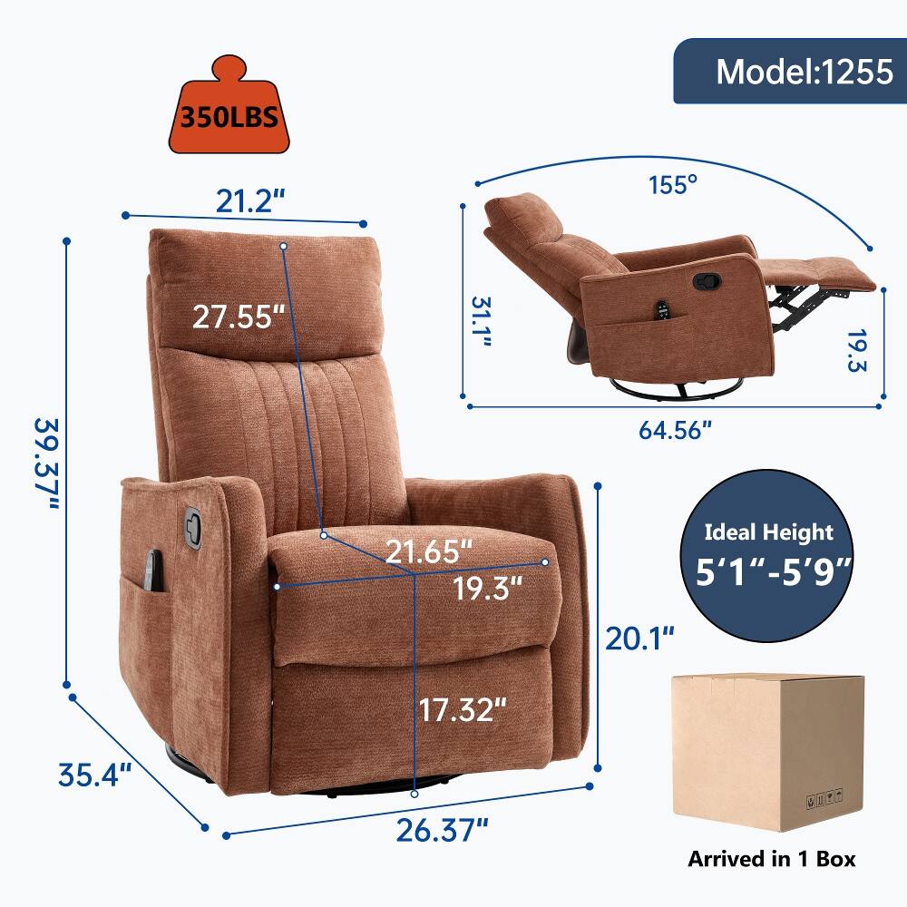 350LBS  
Model: 1255  
21.2"  
155°  
39.37"  
27.55"  
31.1"  
19.3"  
21.65"  
19.3"  
64.56"  
Ideal Height 5'1"-5'9"  
17.32"  
35.4"  
26.37"  
Arrived in 1 Box