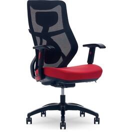 Beautyrest - Duo-EX Ergonomic Mesh Swivel Computer Chair, (60051 - Red