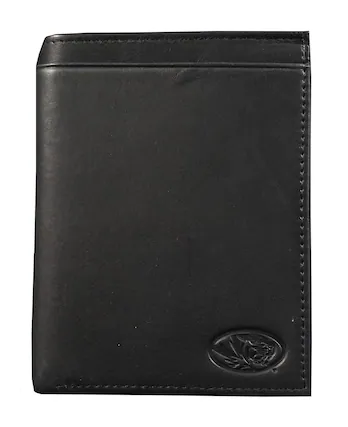 Front. Rico Industries - Missouri Tigers Black Leather RFID Blocking Passport Holder Cover Travel Billfold Wallet for Men & Women - Multi.