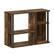 Front. Furinno - Classic TV Stand with Plastic Poles for TV up to 40-Inch - Amber Pine/Black.