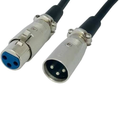 Front. Sanoxy - 10ft XLR Male to XLR Female Extension Microphone Cable – Professional 3-Pin Balanced Audio Cord, Heavy-Duty & Noise-Free - Black.